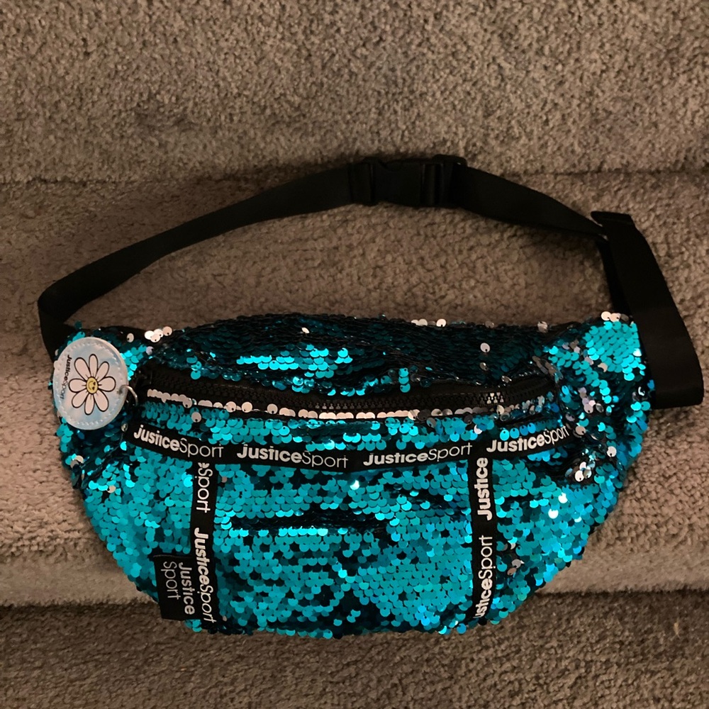 NWT Justice Spirt Sequin Fanny Pack